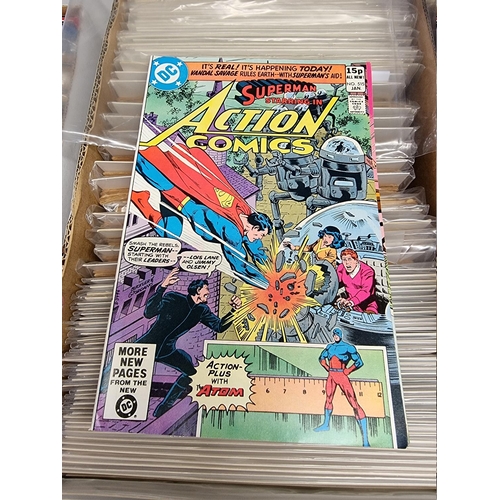 329 - ACTION COMICS & SUPERMAN: collection of approx 150+ issues, late 1960s-early 80s, generally in g... 