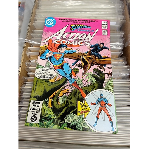 329 - ACTION COMICS & SUPERMAN: collection of approx 150+ issues, late 1960s-early 80s, generally in g... 