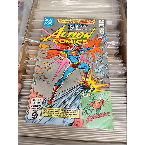 329 - ACTION COMICS & SUPERMAN: collection of approx 150+ issues, late 1960s-early 80s, generally in g... 