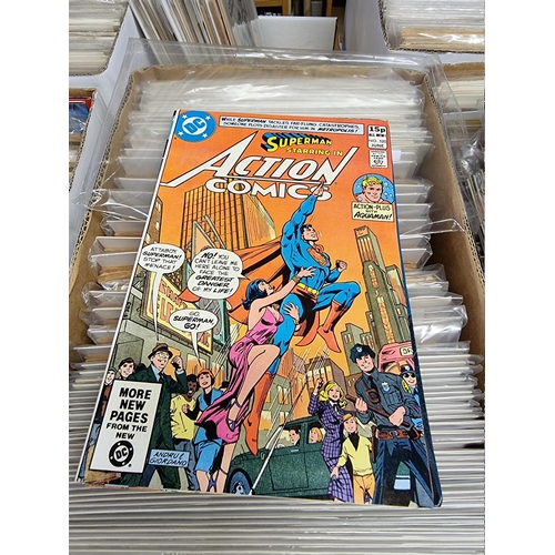 329 - ACTION COMICS & SUPERMAN: collection of approx 150+ issues, late 1960s-early 80s, generally in g... 