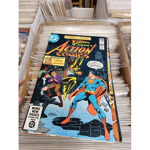 329 - ACTION COMICS & SUPERMAN: collection of approx 150+ issues, late 1960s-early 80s, generally in g... 