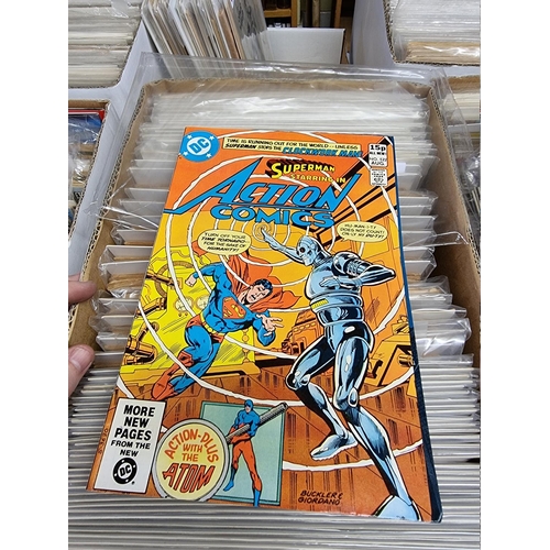 329 - ACTION COMICS & SUPERMAN: collection of approx 150+ issues, late 1960s-early 80s, generally in g... 