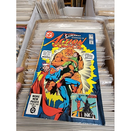 329 - ACTION COMICS & SUPERMAN: collection of approx 150+ issues, late 1960s-early 80s, generally in g... 