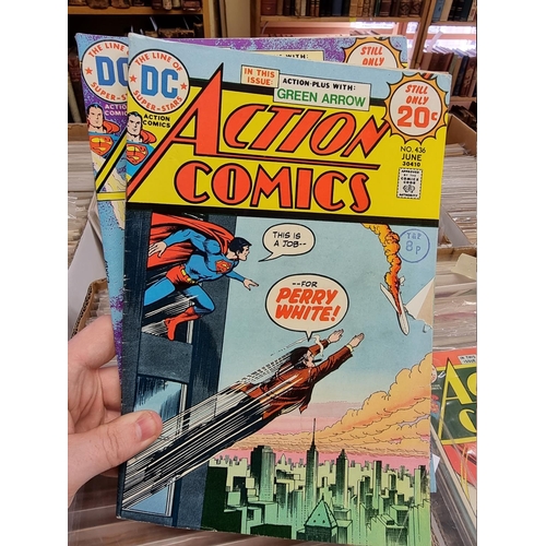 329 - ACTION COMICS & SUPERMAN: collection of approx 150+ issues, late 1960s-early 80s, generally in g... 