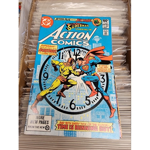 329 - ACTION COMICS & SUPERMAN: collection of approx 150+ issues, late 1960s-early 80s, generally in g... 