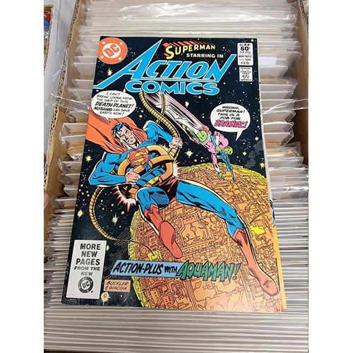 329 - ACTION COMICS & SUPERMAN: collection of approx 150+ issues, late 1960s-early 80s, generally in g... 