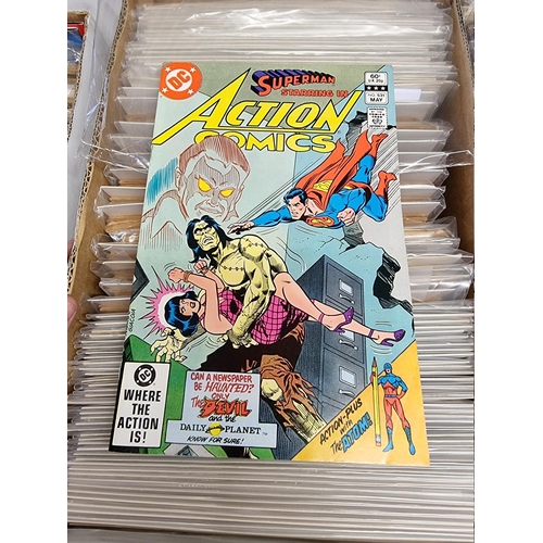 329 - ACTION COMICS & SUPERMAN: collection of approx 150+ issues, late 1960s-early 80s, generally in g... 