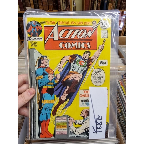 329 - ACTION COMICS & SUPERMAN: collection of approx 150+ issues, late 1960s-early 80s, generally in g... 