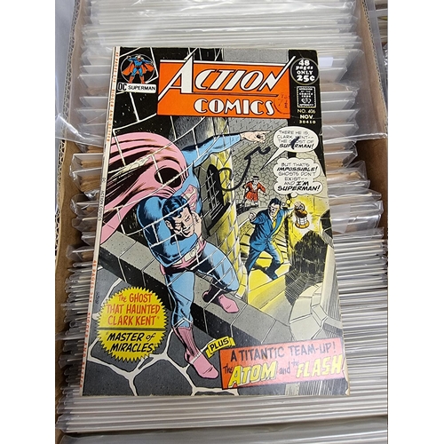 329 - ACTION COMICS & SUPERMAN: collection of approx 150+ issues, late 1960s-early 80s, generally in g... 