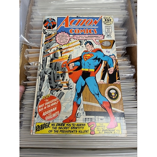 329 - ACTION COMICS & SUPERMAN: collection of approx 150+ issues, late 1960s-early 80s, generally in g... 