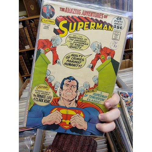 329 - ACTION COMICS & SUPERMAN: collection of approx 150+ issues, late 1960s-early 80s, generally in g... 