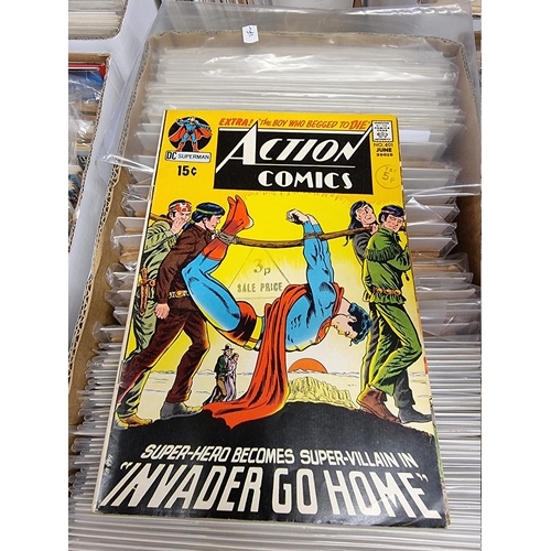 329 - ACTION COMICS & SUPERMAN: collection of approx 150+ issues, late 1960s-early 80s, generally in g... 