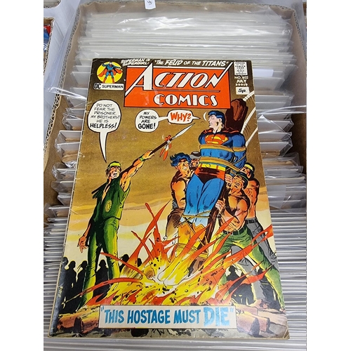 329 - ACTION COMICS & SUPERMAN: collection of approx 150+ issues, late 1960s-early 80s, generally in g... 