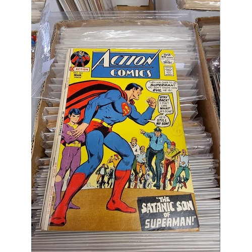 329 - ACTION COMICS & SUPERMAN: collection of approx 150+ issues, late 1960s-early 80s, generally in g... 