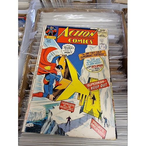 329 - ACTION COMICS & SUPERMAN: collection of approx 150+ issues, late 1960s-early 80s, generally in g... 