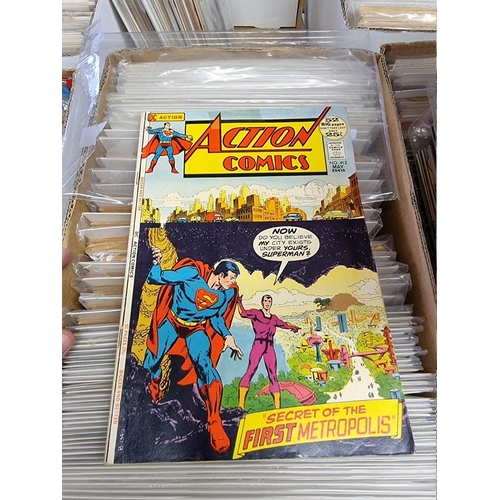 329 - ACTION COMICS & SUPERMAN: collection of approx 150+ issues, late 1960s-early 80s, generally in g... 