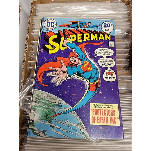 329 - ACTION COMICS & SUPERMAN: collection of approx 150+ issues, late 1960s-early 80s, generally in g... 