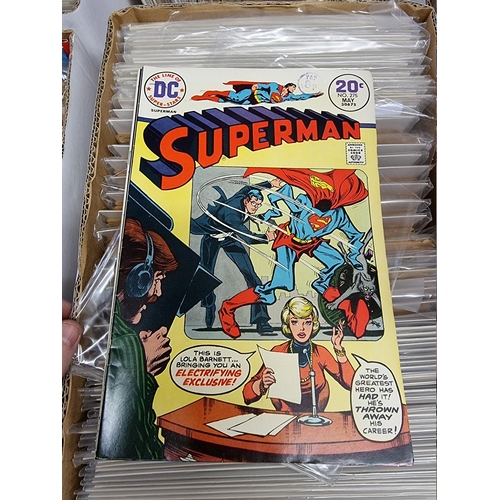 329 - ACTION COMICS & SUPERMAN: collection of approx 150+ issues, late 1960s-early 80s, generally in g... 