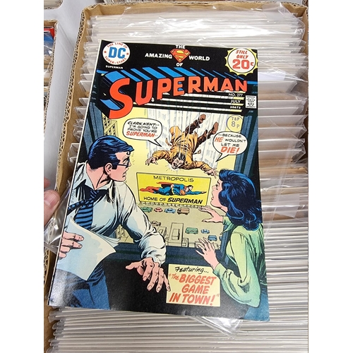 329 - ACTION COMICS & SUPERMAN: collection of approx 150+ issues, late 1960s-early 80s, generally in g... 