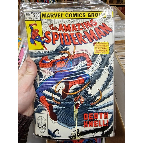 334 - SPIDERMAN: collection of approx 150+ mixed comics, to include a quantity of 'The Amazing Spider... 