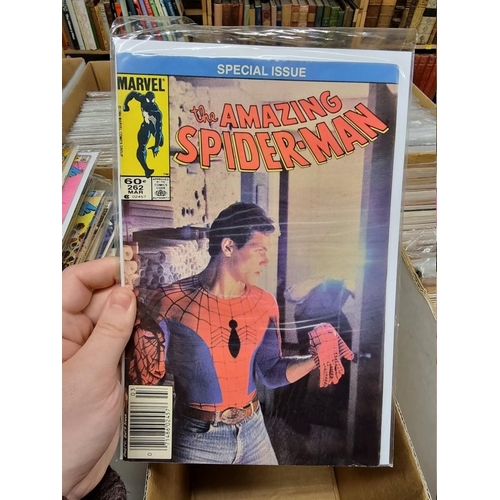 334 - SPIDERMAN: collection of approx 150+ mixed comics, to include a quantity of 'The Amazing Spider... 