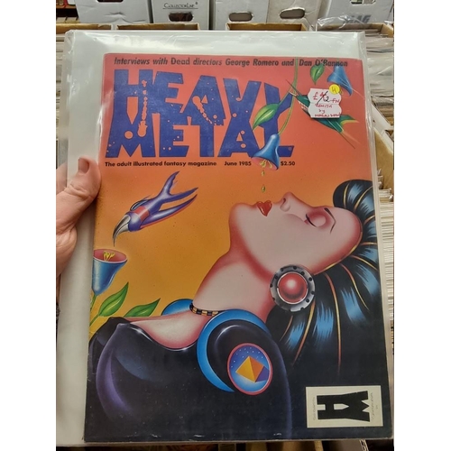 337 - HEAVY METAL: 'Heavy Metal...the Adult Illustrated Fantasy Magazine': collection of approx 50 is... 