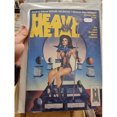 337 - HEAVY METAL: 'Heavy Metal...the Adult Illustrated Fantasy Magazine': collection of approx 50 is... 