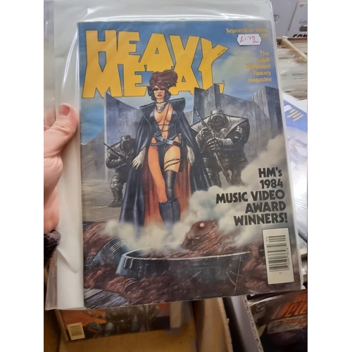 337 - HEAVY METAL: 'Heavy Metal...the Adult Illustrated Fantasy Magazine': collection of approx 50 is... 