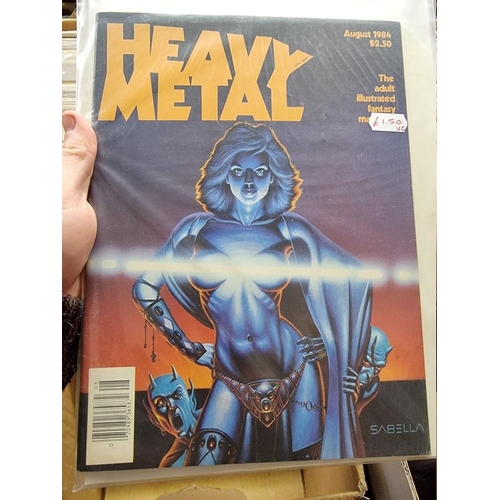 337 - HEAVY METAL: 'Heavy Metal...the Adult Illustrated Fantasy Magazine': collection of approx 50 is... 