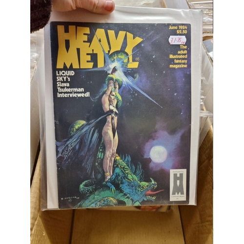 337 - HEAVY METAL: 'Heavy Metal...the Adult Illustrated Fantasy Magazine': collection of approx 50 is... 