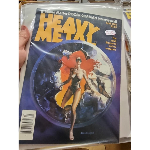 337 - HEAVY METAL: 'Heavy Metal...the Adult Illustrated Fantasy Magazine': collection of approx 50 is... 