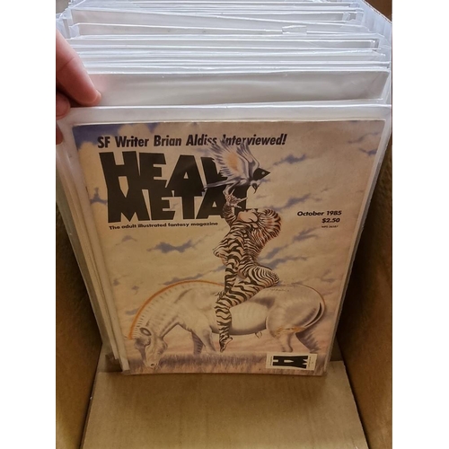 337 - HEAVY METAL: 'Heavy Metal...the Adult Illustrated Fantasy Magazine': collection of approx 50 is... 