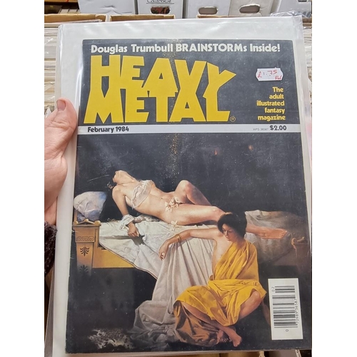 337 - HEAVY METAL: 'Heavy Metal...the Adult Illustrated Fantasy Magazine': collection of approx 50 is... 