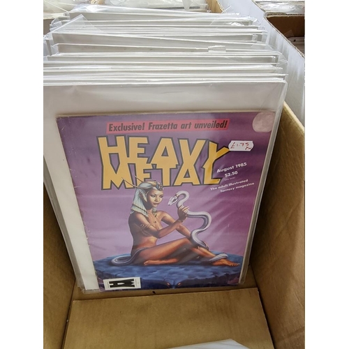 337 - HEAVY METAL: 'Heavy Metal...the Adult Illustrated Fantasy Magazine': collection of approx 50 is... 