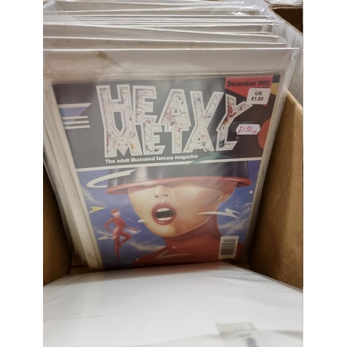 337 - HEAVY METAL: 'Heavy Metal...the Adult Illustrated Fantasy Magazine': collection of approx 50 is... 