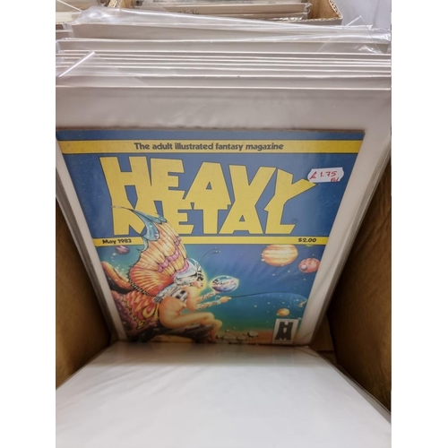 337 - HEAVY METAL: 'Heavy Metal...the Adult Illustrated Fantasy Magazine': collection of approx 50 is... 