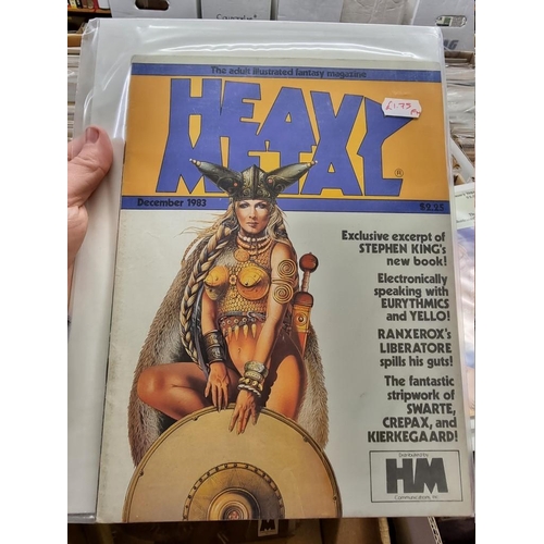 337 - HEAVY METAL: 'Heavy Metal...the Adult Illustrated Fantasy Magazine': collection of approx 50 is... 