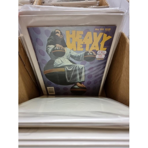 337 - HEAVY METAL: 'Heavy Metal...the Adult Illustrated Fantasy Magazine': collection of approx 50 is... 