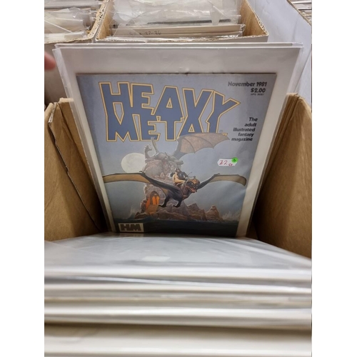 337 - HEAVY METAL: 'Heavy Metal...the Adult Illustrated Fantasy Magazine': collection of approx 50 is... 