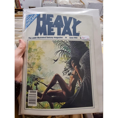 337 - HEAVY METAL: 'Heavy Metal...the Adult Illustrated Fantasy Magazine': collection of approx 50 is... 