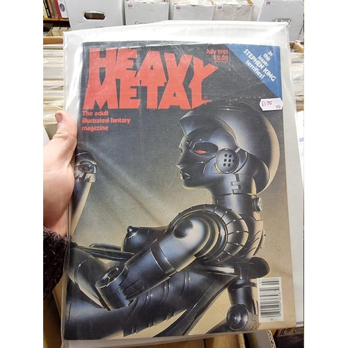 337 - HEAVY METAL: 'Heavy Metal...the Adult Illustrated Fantasy Magazine': collection of approx 50 is... 