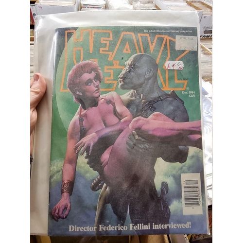 337 - HEAVY METAL: 'Heavy Metal...the Adult Illustrated Fantasy Magazine': collection of approx 50 is... 