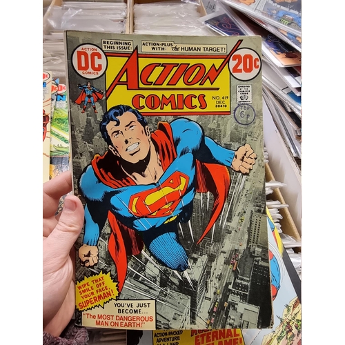 339 - COMICS: mixed collection of approx 119 titles and issues, to include Adventure Comics, Witching... 