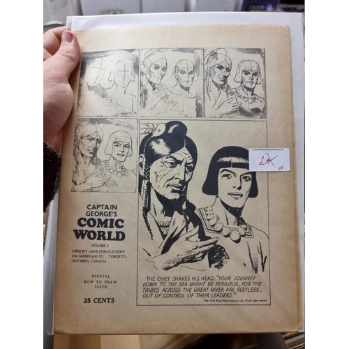 340 - COMIC ART/COMIC WORLD: 'Comic Art #7': copyright 1968 Donald A Thompson: 4to, printed orange wrapper... 