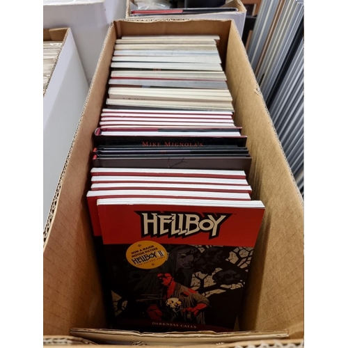 342 - HELLBOY & HELLBLAZER: 24 annuals pub. Dark Horse Books, hardback and softcover, 8vo, VG. (O... 