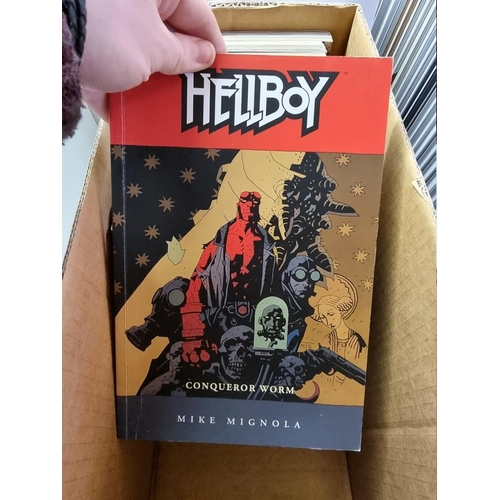 342 - HELLBOY & HELLBLAZER: 24 annuals pub. Dark Horse Books, hardback and softcover, 8vo, VG. (O... 