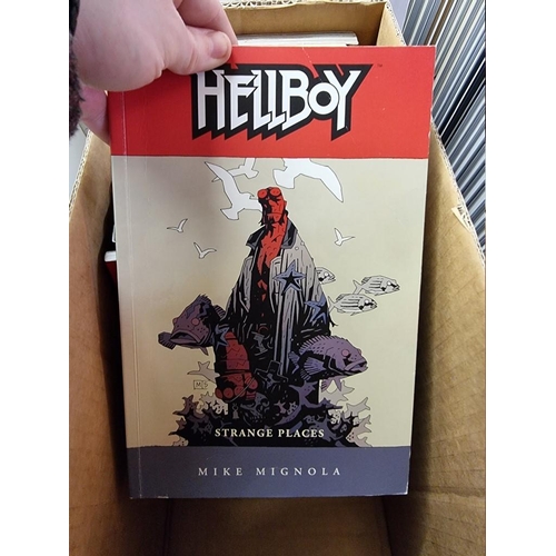 342 - HELLBOY & HELLBLAZER: 24 annuals pub. Dark Horse Books, hardback and softcover, 8vo, VG. (O... 