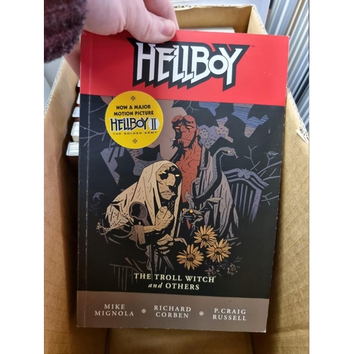 342 - HELLBOY & HELLBLAZER: 24 annuals pub. Dark Horse Books, hardback and softcover, 8vo, VG. (O... 