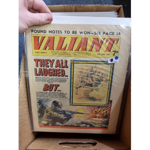 343 - VALIANT: collection of approx 115 issues, 1966-1970, generally in good condition.