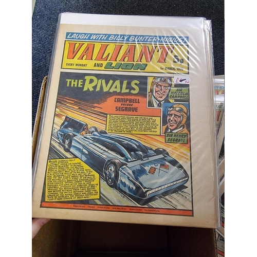 346 - COMICS: box of approx 100 comics to include Scream (#1-14): Valiant Jan 74-Sep76 and others. (One bo... 